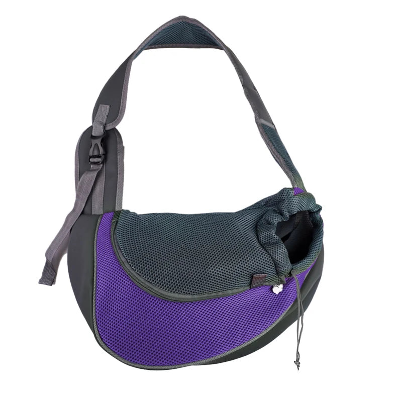 Hands-Free Pet Sling Carrier Bag — Adjustable Shoulder Bag for Small Dogs & Cats