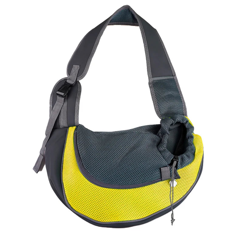 Hands-Free Pet Sling Carrier Bag — Adjustable Shoulder Bag for Small Dogs & Cats