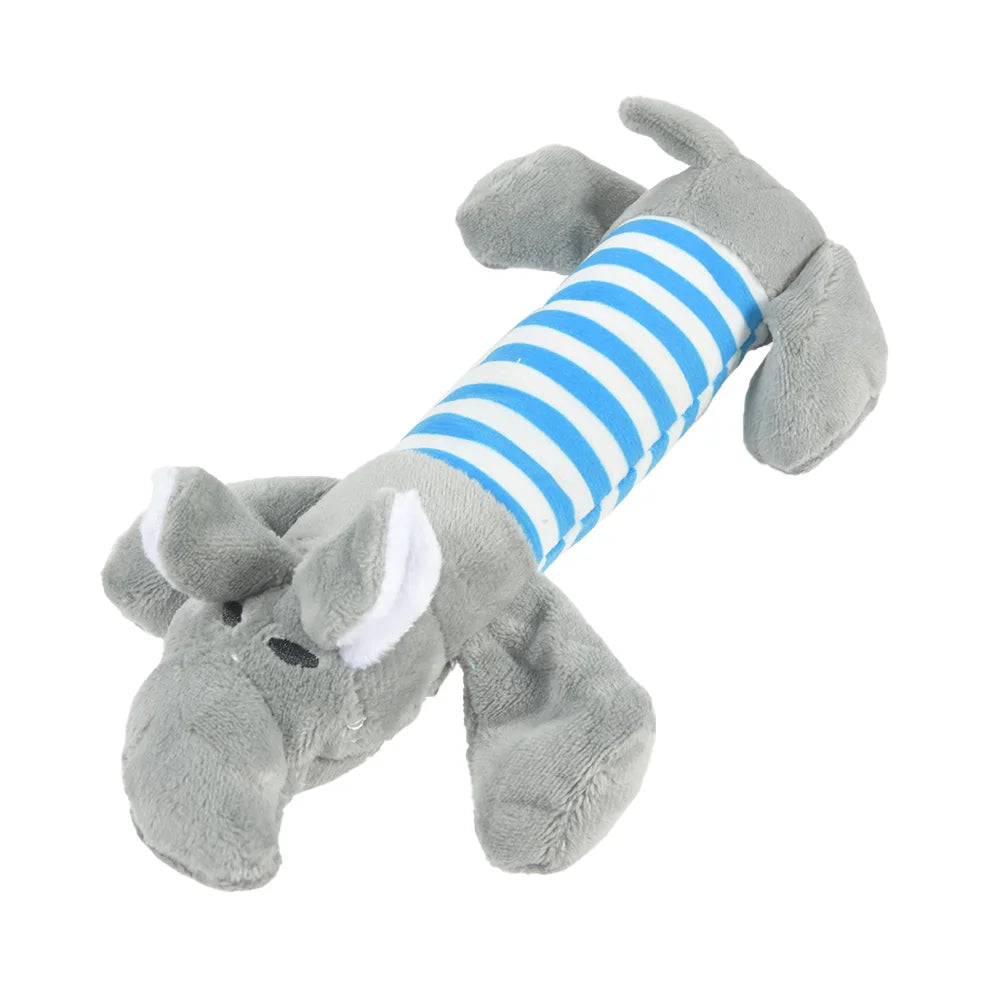 Plush Dinosaur Dog Toy — Squeaky Stuffed Chew Toy for Dogs & Cats