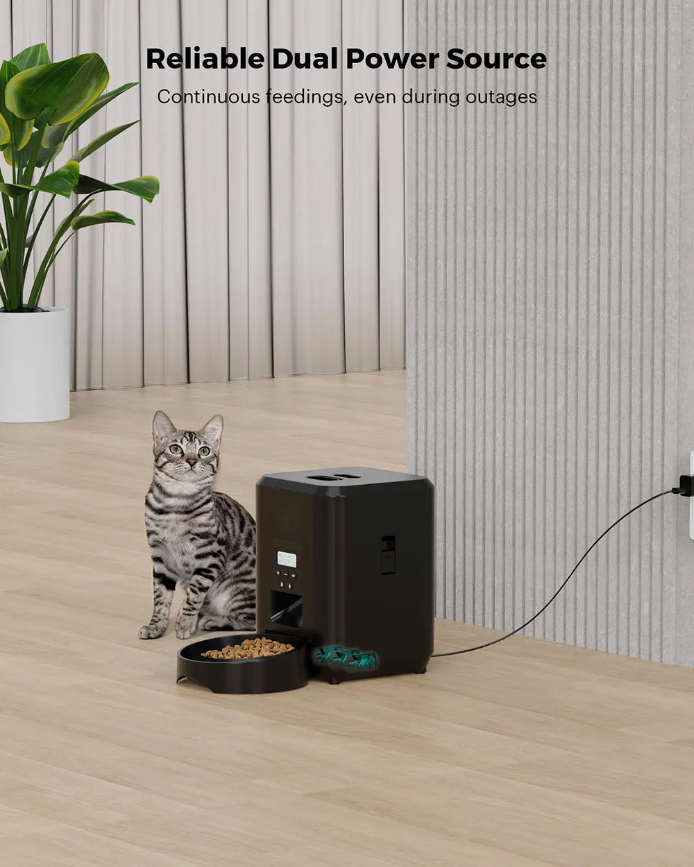Automatic Pet Feeder with Digital Timer — Scheduled Meals for Cats & Dogs