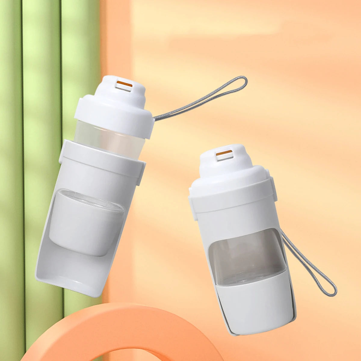 2-in-1 Portable Dog Water Bottle & Food Feeder — Perfect for Walks & Travel