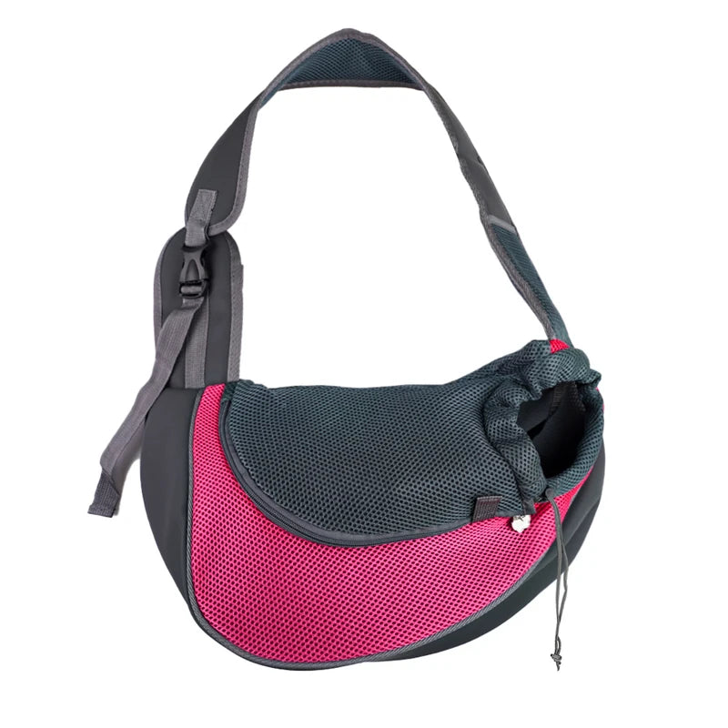 Hands-Free Pet Sling Carrier Bag — Adjustable Shoulder Bag for Small Dogs & Cats
