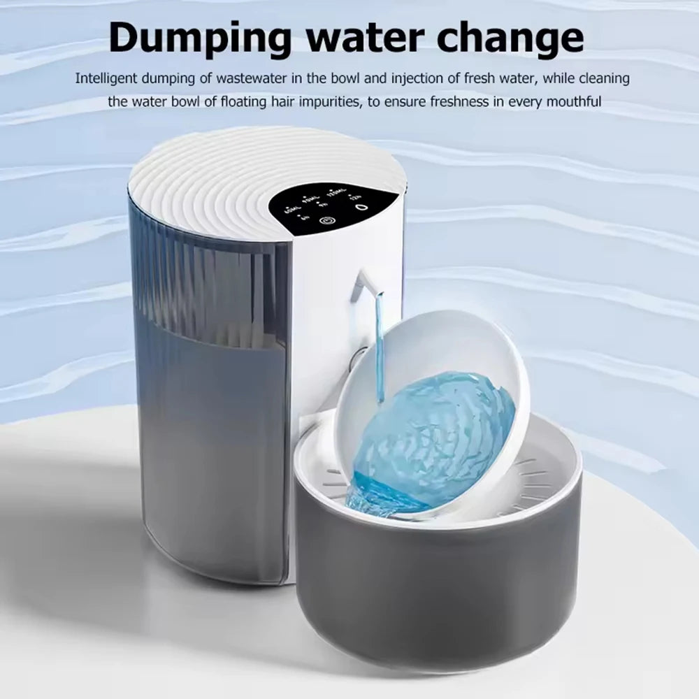 Smart Self-Cleaning Pet Water Dispenser — Auto Dump & Refill for Cats & Dogs