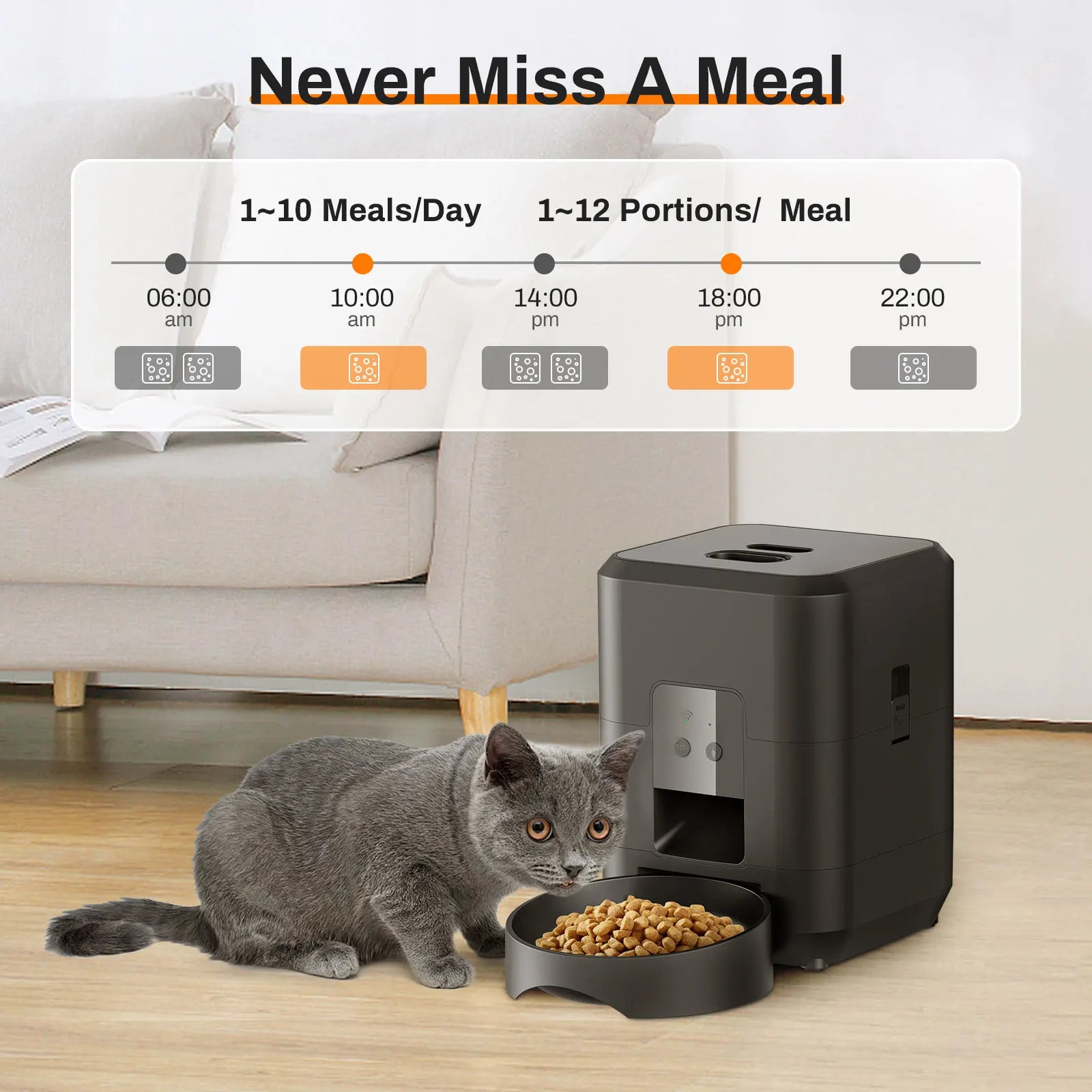 Automatic Pet Feeder with Digital Timer — Scheduled Meals for Cats & Dogs