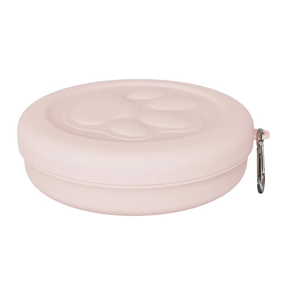 Collapsible Silicone Pet Travel Bowl — Foldable & Clip-On for Hikes & Adventures