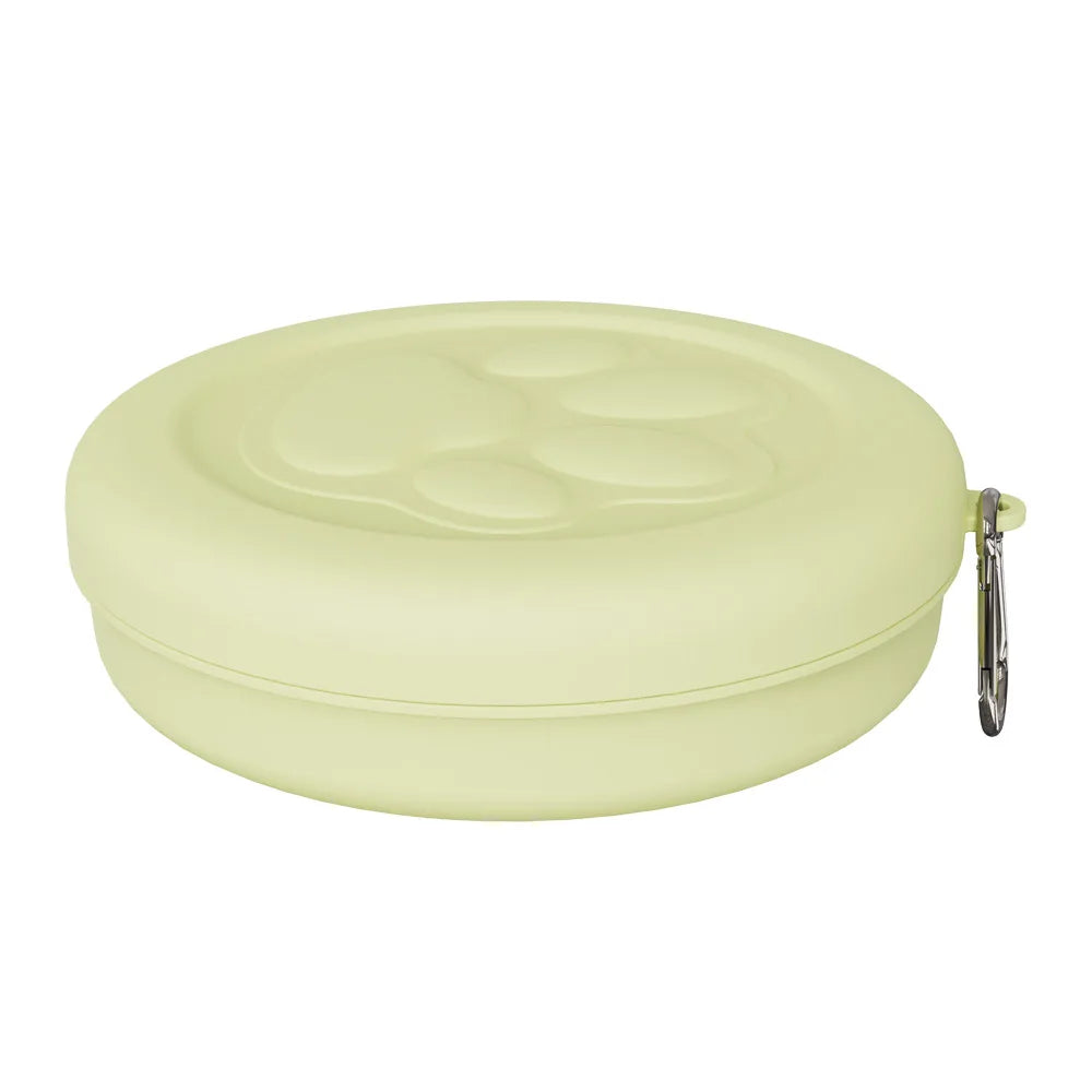 Collapsible Silicone Pet Travel Bowl — Foldable & Clip-On for Hikes & Adventures