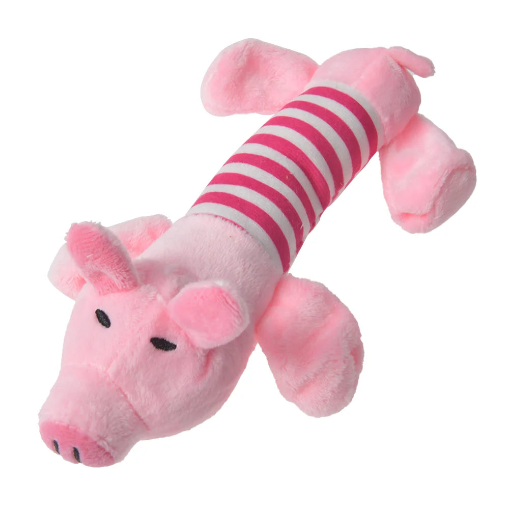 Plush Dinosaur Dog Toy — Squeaky Stuffed Chew Toy for Dogs & Cats