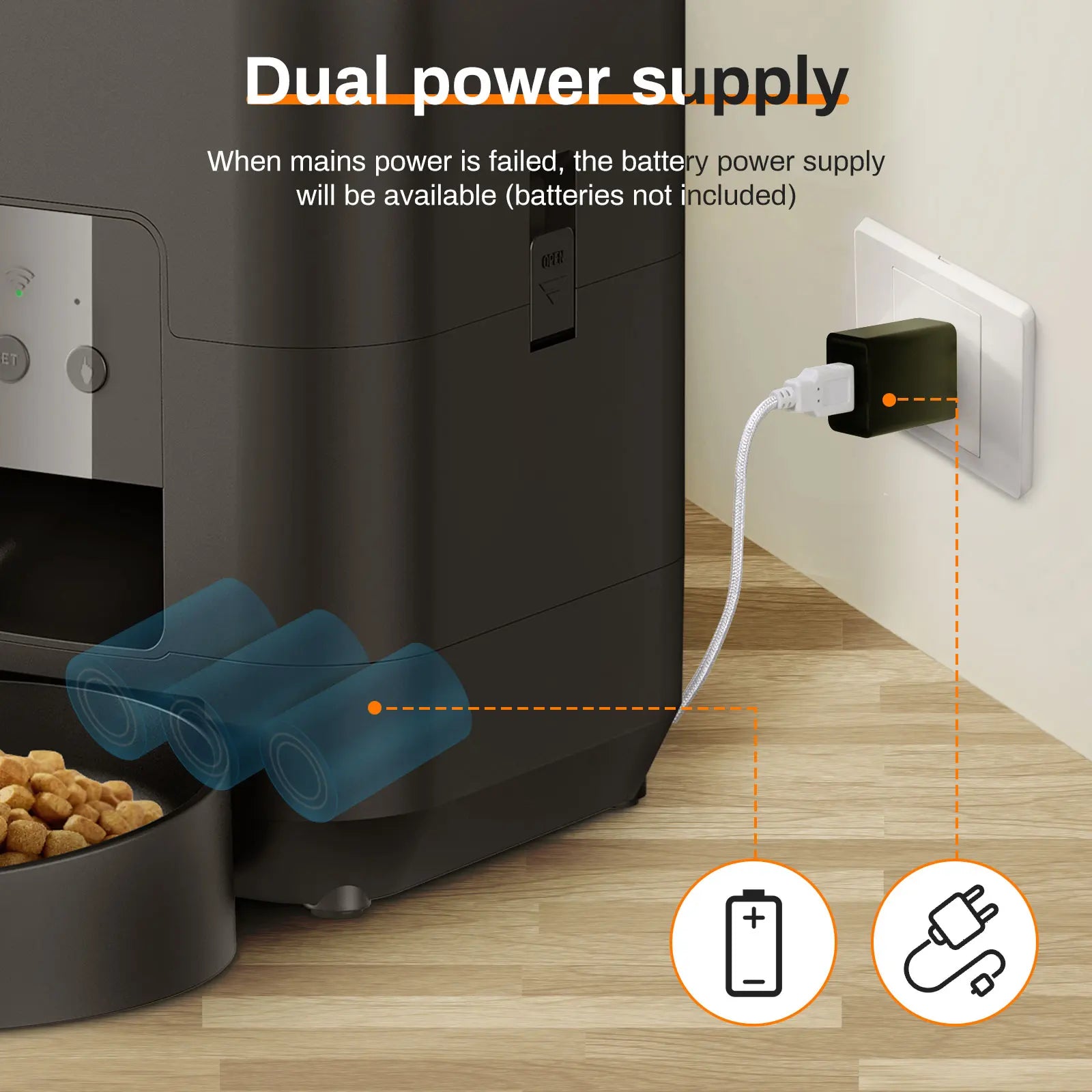 Automatic Pet Feeder with Digital Timer — Scheduled Meals for Cats & Dogs