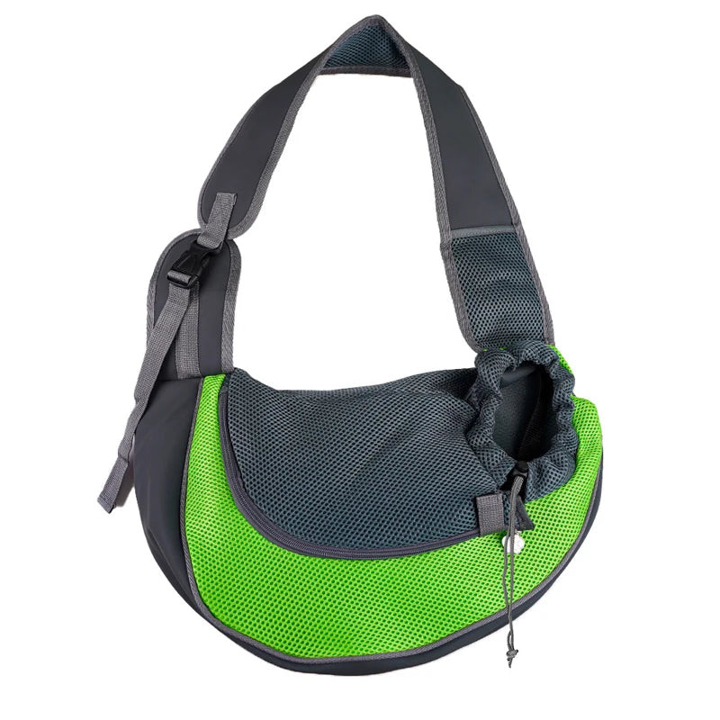 Hands-Free Pet Sling Carrier Bag — Adjustable Shoulder Bag for Small Dogs & Cats