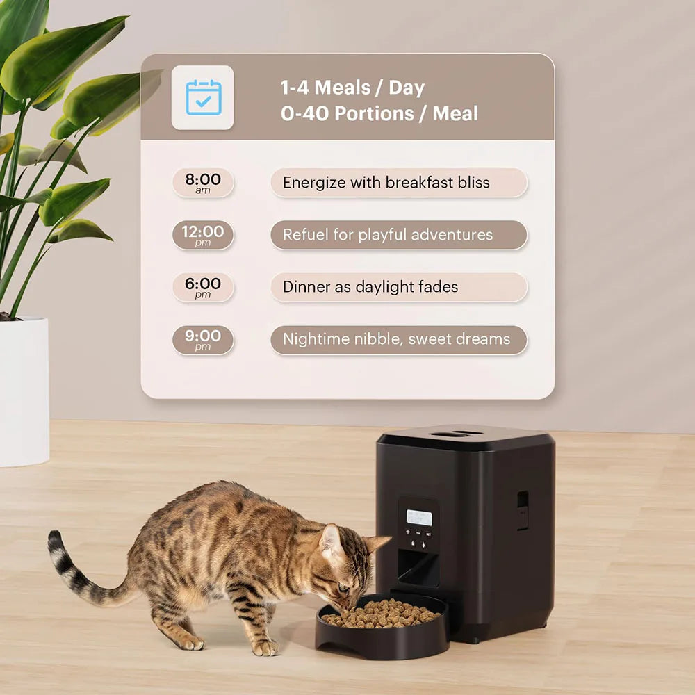Automatic Pet Feeder with Digital Timer — Scheduled Meals for Cats & Dogs