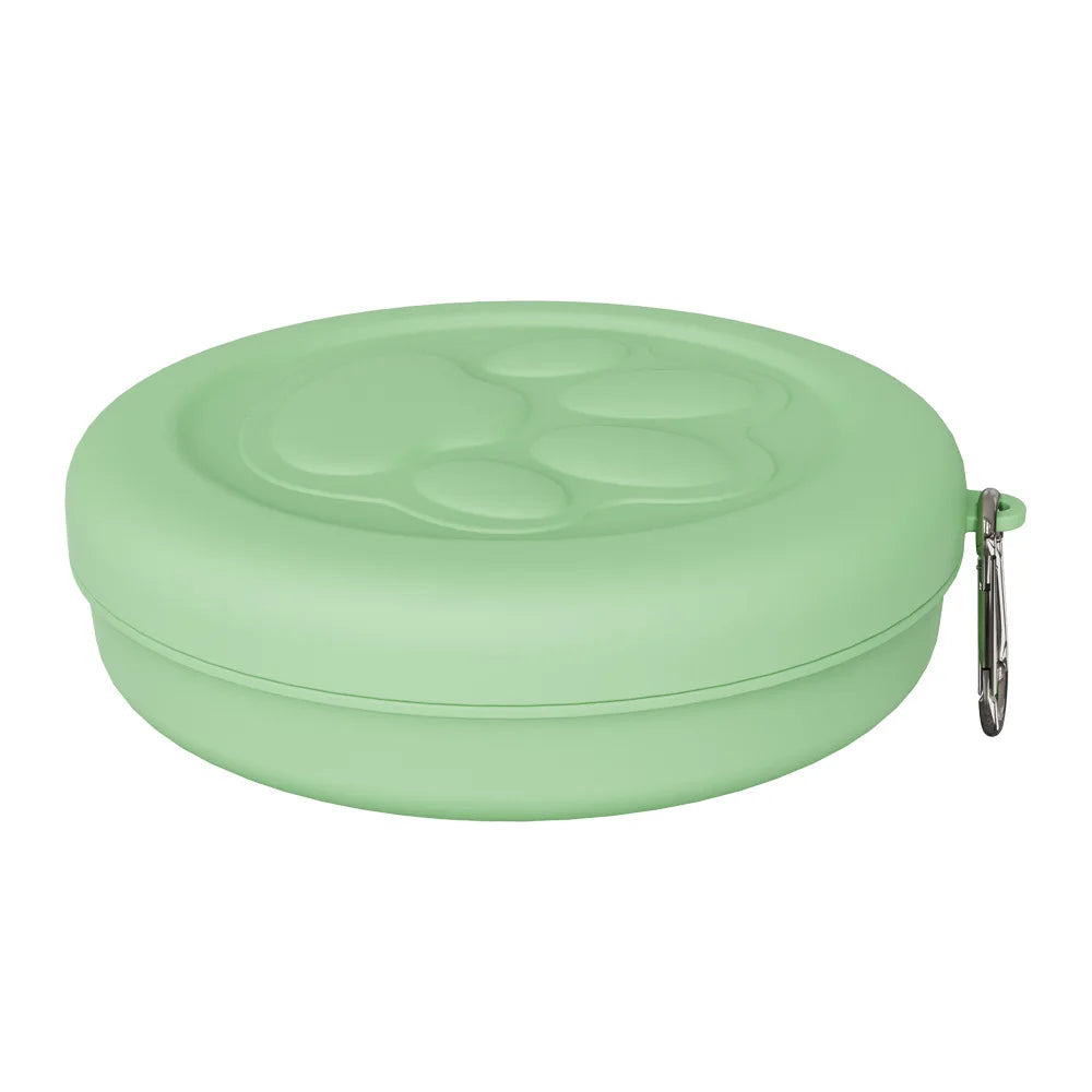 Collapsible Silicone Pet Travel Bowl — Foldable & Clip-On for Hikes & Adventures