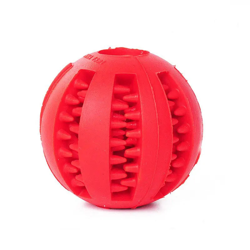IQ Treat Dispensing Chew Ball — Interactive Dog Toy for Boredom & Teeth Cleaning