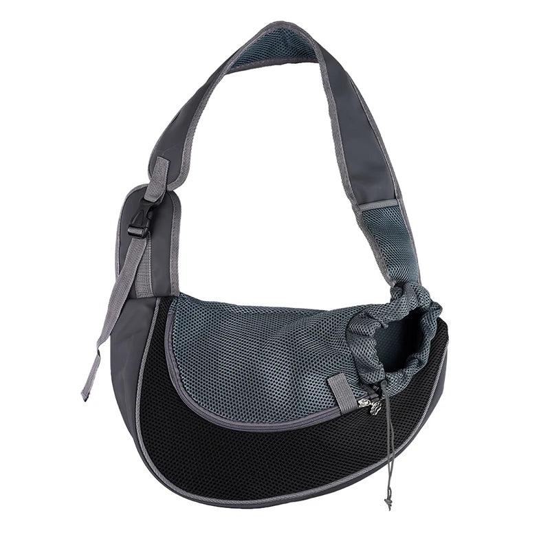 Hands-Free Pet Sling Carrier Bag — Adjustable Shoulder Bag for Small Dogs & Cats