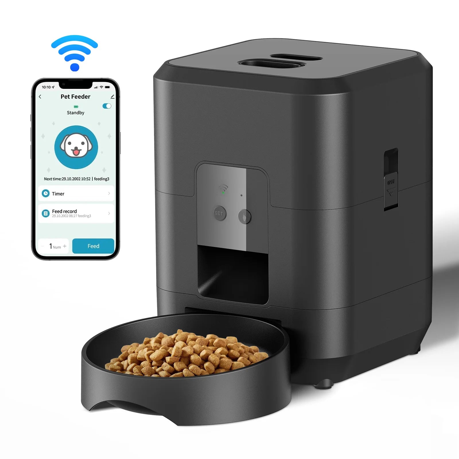 Automatic Pet Feeder with Digital Timer — Scheduled Meals for Cats & Dogs